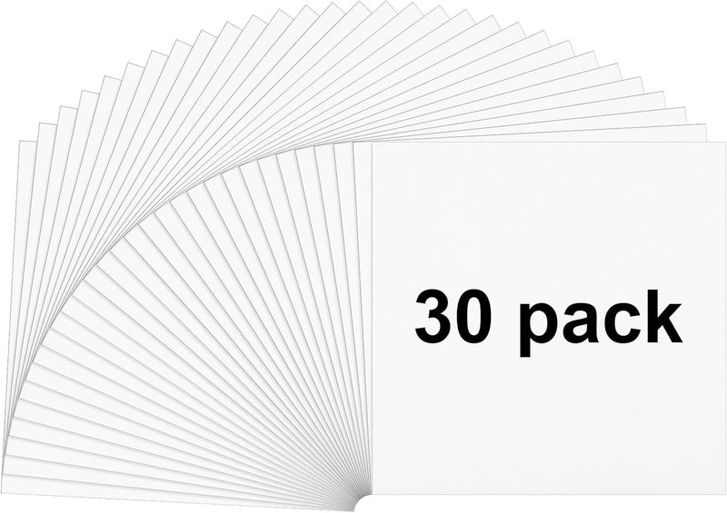 Tujoe 30 Sheets Thinfire Kiln Shelf Paper - 5 x 5 Inches Thin Fire Kiln Shelf Paper for Glass Fusing Smooth Surface DIY Crafts - Image 1